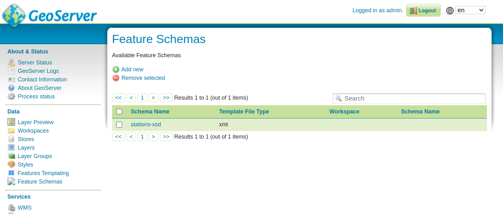 Schemas Configuration - Documentation