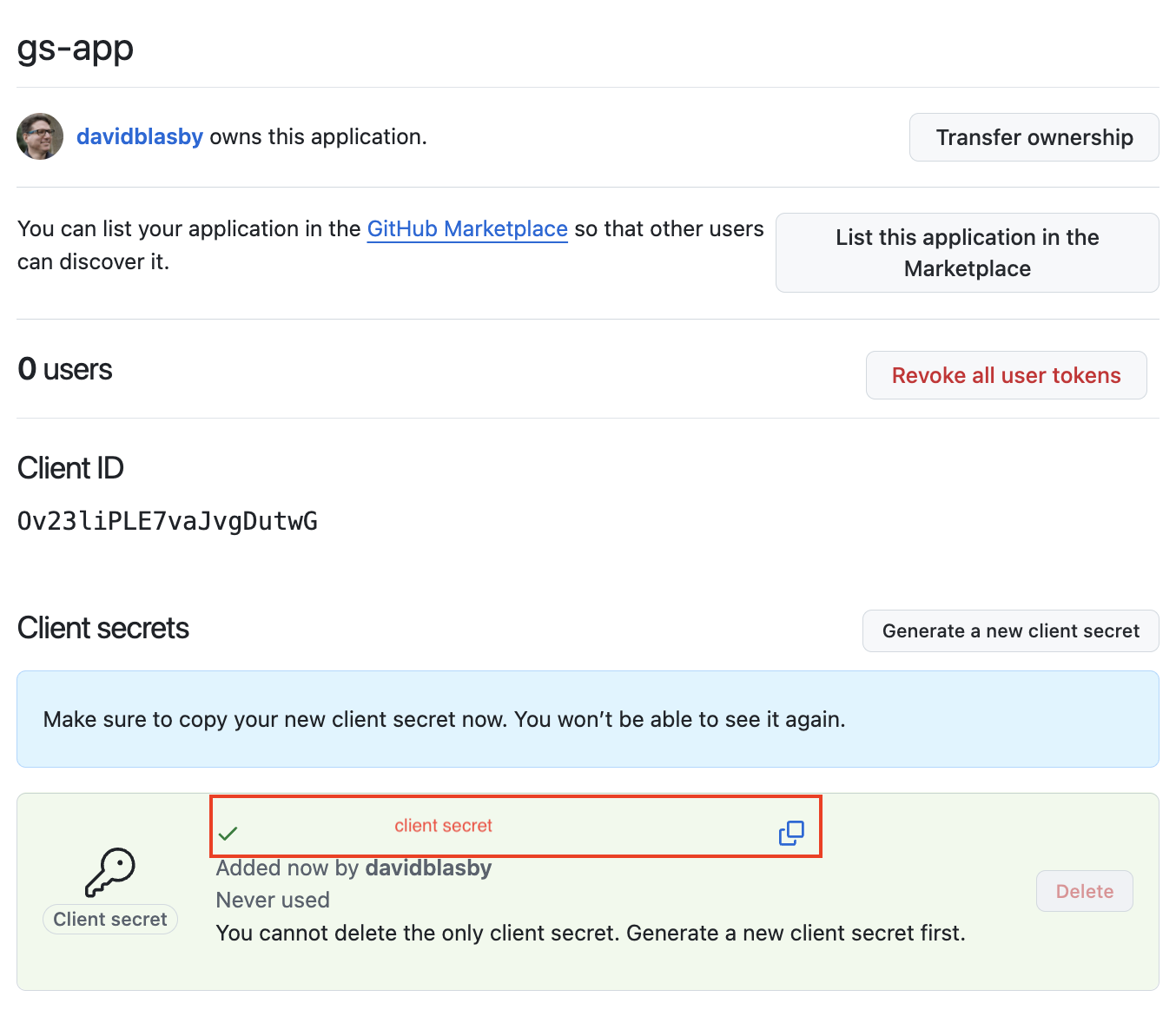 Configure the GitHub authentication provider - Documentation